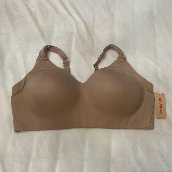 New! Thirdlove 24/7 classic wireless bra taupe 3605 - Picture 2 of 10